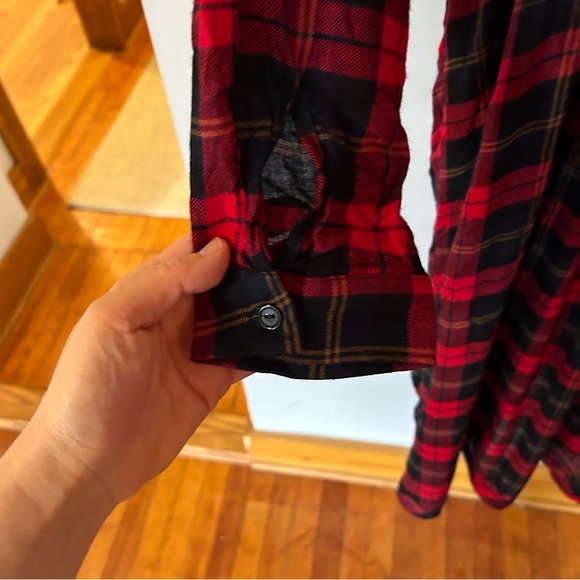 City Chic Women's Small S 16 Red Plaid Twist Waist  Dress Bloomingdale's NWT - Picture 3 of 8